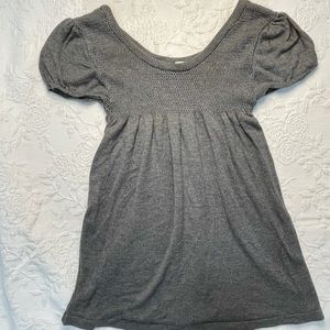 Y2K 2000’s H&M gray babydoll sweater top
